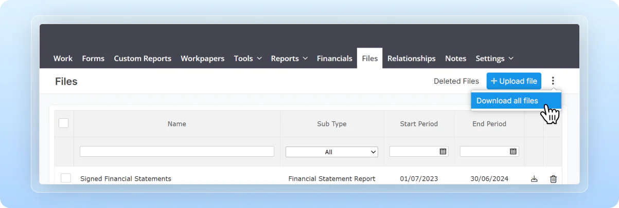 Download multiple files